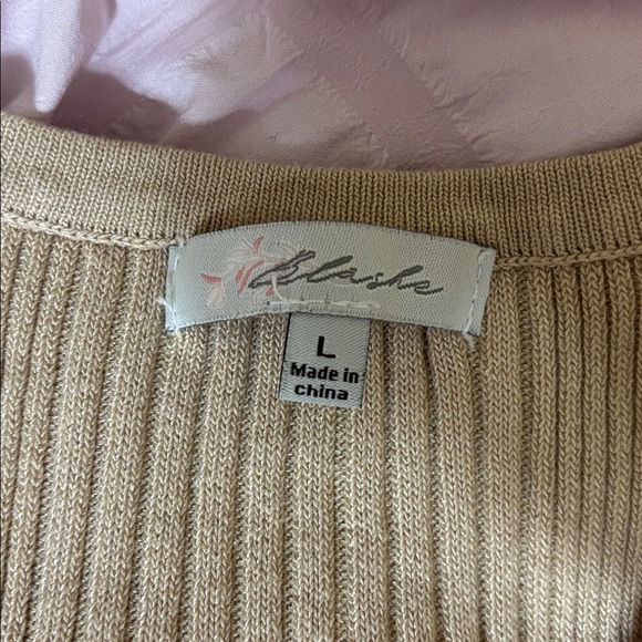 Women's Cream Ribbed Set - Picture 7 of 8